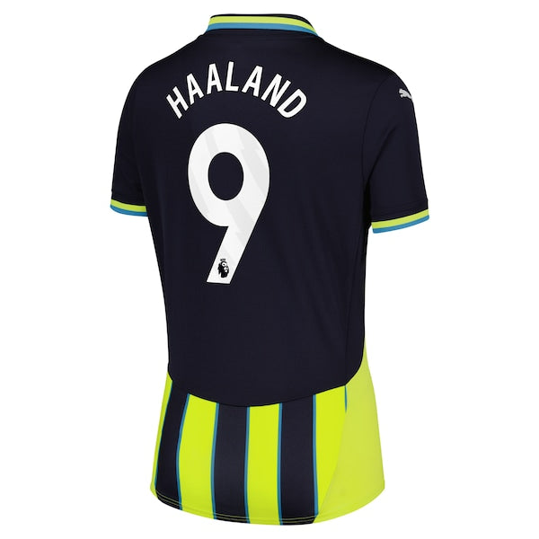 Erling Haaland Manchester City Puma Women's 2024/25 Away Replica Player Jersey - Navy