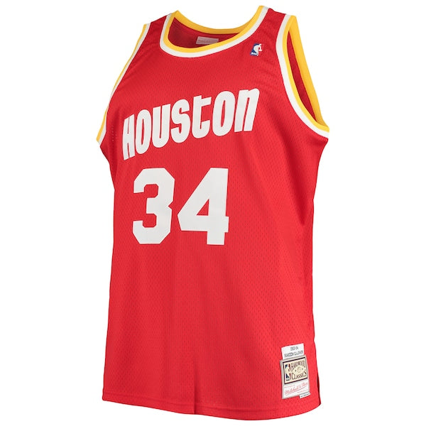 Hakeem Olajuwon Houston Rockets 1993/94 Big & Tall Hardwood Classics Swingman Jersey - Red