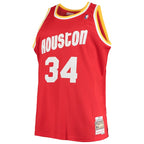 Hakeem Olajuwon Houston Rockets 1993/94 Big & Tall Hardwood Classics Swingman Jersey - Red