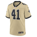 Alvin Kamara New Orleans Saints Nike Gameday Golds Alternate Game Player Jersey - Gold/Black/White