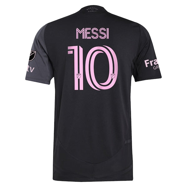 Lionel Messi Inter Miami CF adidas 2025 The Fortitude Kit Authentic Player Jersey - Black/Blue/Light Pink