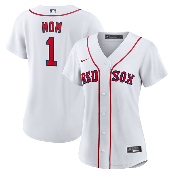 Boston Red Sox Nike Women's #1 Mom Home Replica Jersey - White