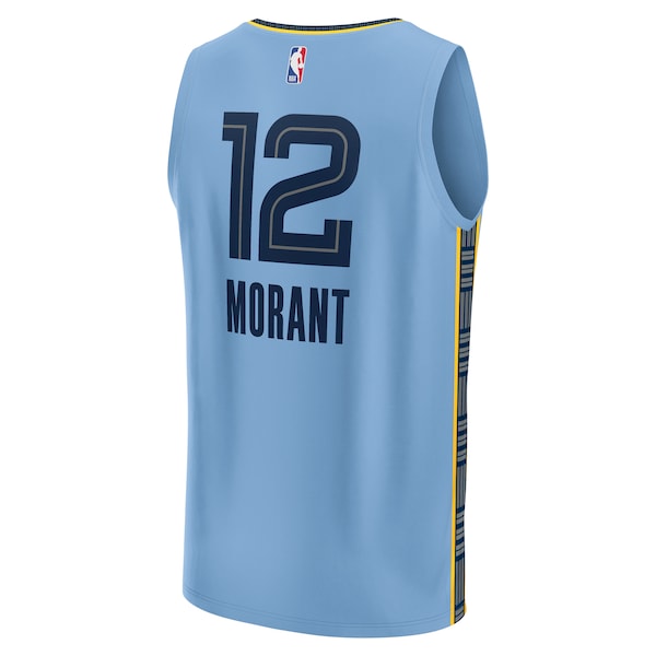 Ja Morant Memphis Grizzlies  Youth Fast Break Replica Player Jersey - Statement Edition - Light Blue