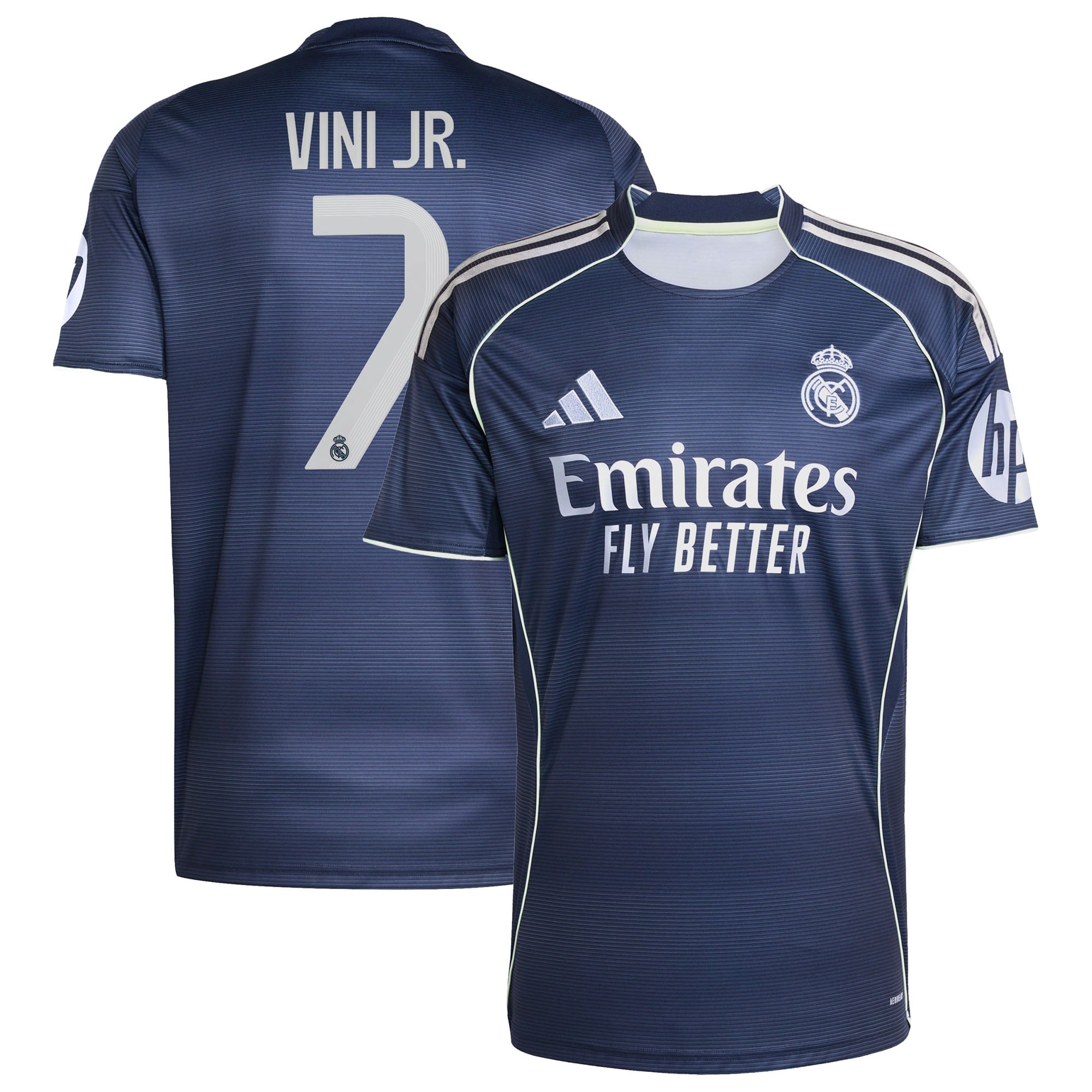 Vini Jr. Los Merengues adidas 2025/26 Home Replica Jersey - White/Blue