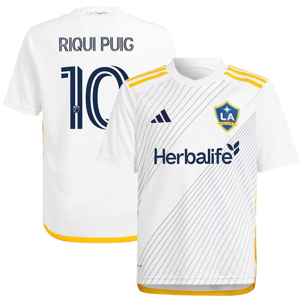 Riqui Puig LA Galaxy adidas Youth 2024 Angeleno Kit Replica Player Jersey - White