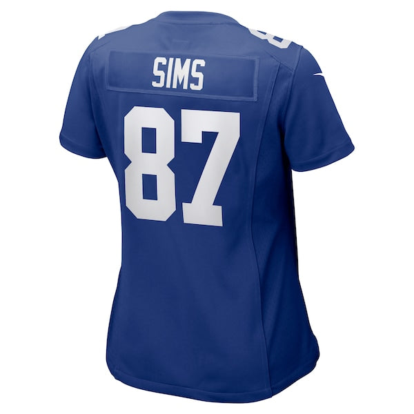 Cam Sims New York Giants Nike Women's  Game Jersey -  Royal