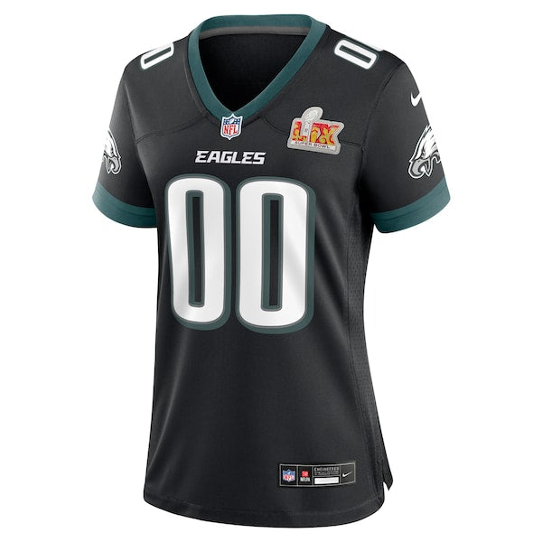 Philadelphia Eagles Nike Women's Super Bowl LIX Custom Alternate Game Jersey - Black