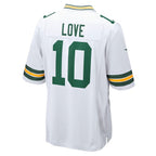 Jordan Love Green Bay Packers Nike  Game Jersey - White