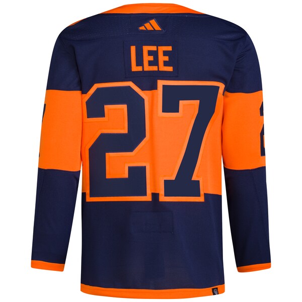 Anders Lee New York Islanders adidas 2024 NHL Stadium Series Primegreen Authentic Player Jersey – Navy