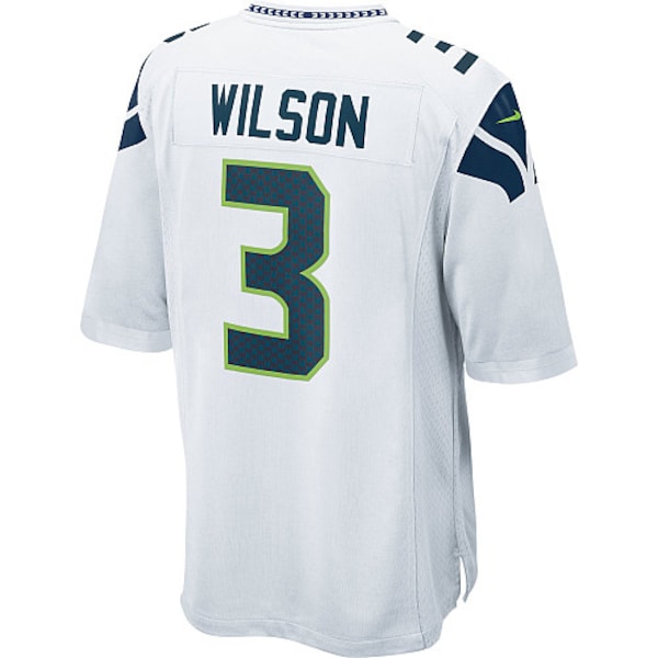 Russell Wilson Seattle Seahawks Nike Youth Game Jersey - White/Navy