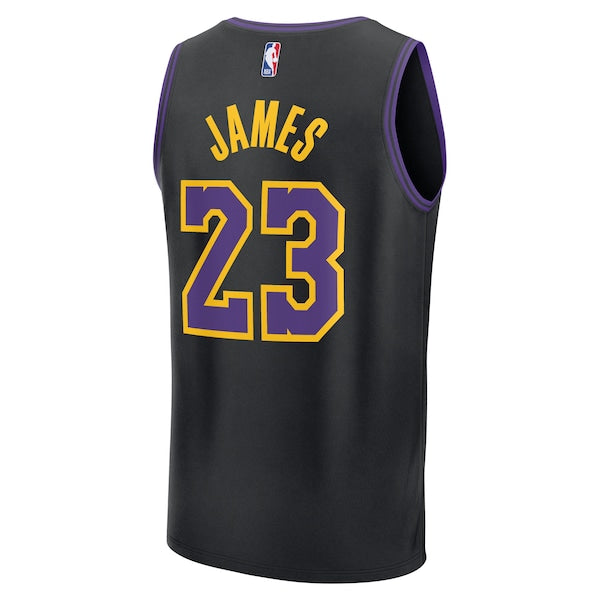 LeBron James Los Angeles Lakers  2025/26 City Edition Fast Break Jersey - Black