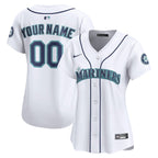 Women's Seattle Mariners Nike White Home Limited Custom Jersey
