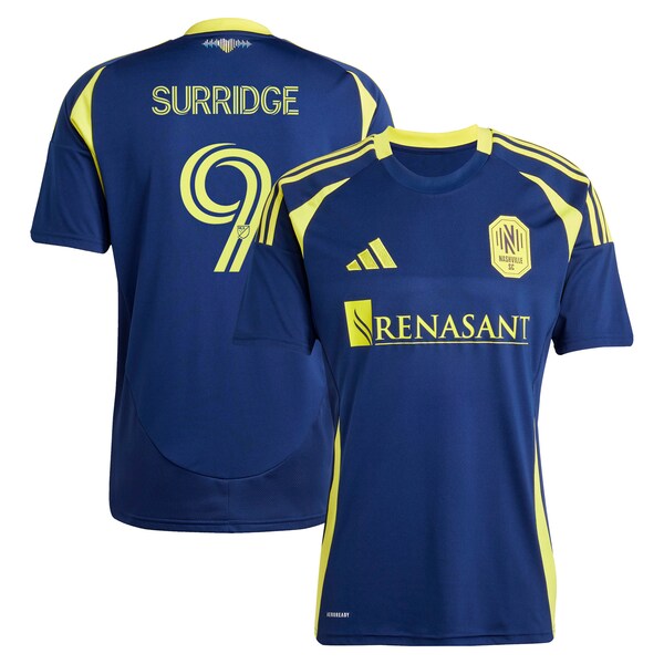 Sam Surridge Nashville SC adidas 2025 The Heart of Nashville Kit Replica Player Jersey - Navy