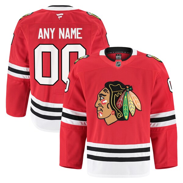 Chicago Blackhawks  Home Authentic Pro Custom Jersey - Red