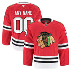 Chicago Blackhawks  Home Authentic Pro Custom Jersey - Red