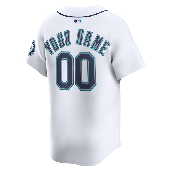 Seattle Mariners Nike Home Limited Custom Jersey - White