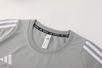 Adidas Short Sleeve Training Jersey Set - AD07- Light Gray