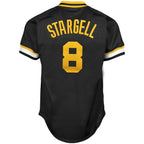 Willie Stargell Pittsburgh Pirates Cooperstown Collection Big & Tall Mesh Batting Practice Jersey - Black