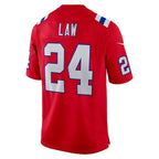 Ty Law New England Patriots Nike Retired Player Alternate Game Jersey - Red/Navy