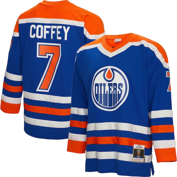 Paul Coffey Edmonton Oilers  1986/87 Blue Line Player Jersey - Royal