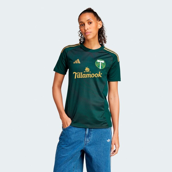 Portland Timbers adidas Women's 2025 Forever Green & Gold Replica Jersey - Green