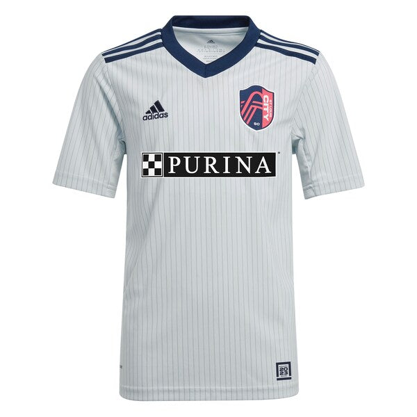 Tim Parker St. Louis City SC adidas Youth 2024 The Spirit Kit Replica Jersey - Gray