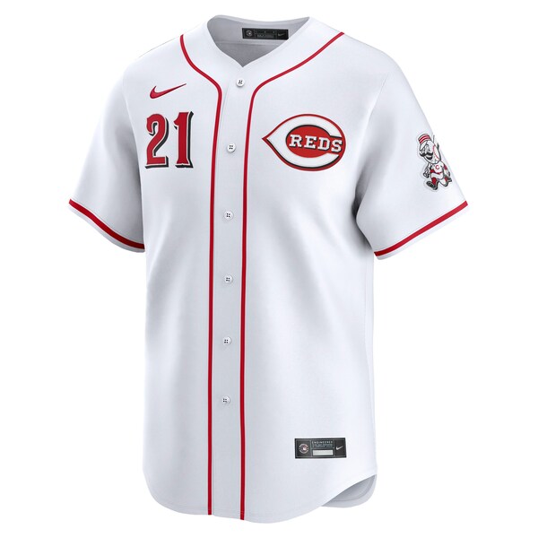 Hunter Greene Cincinnati Reds Nike Home Limited Player Jersey - White