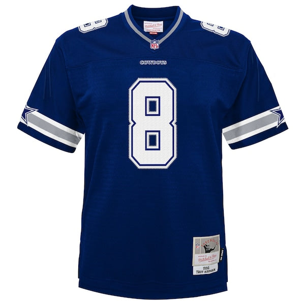 Troy Aikman Dallas Cowboys  Youth 1996 Legacy Jersey - Navy/White