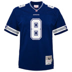 Troy Aikman Dallas Cowboys  Youth 1996 Legacy Jersey - Navy/White