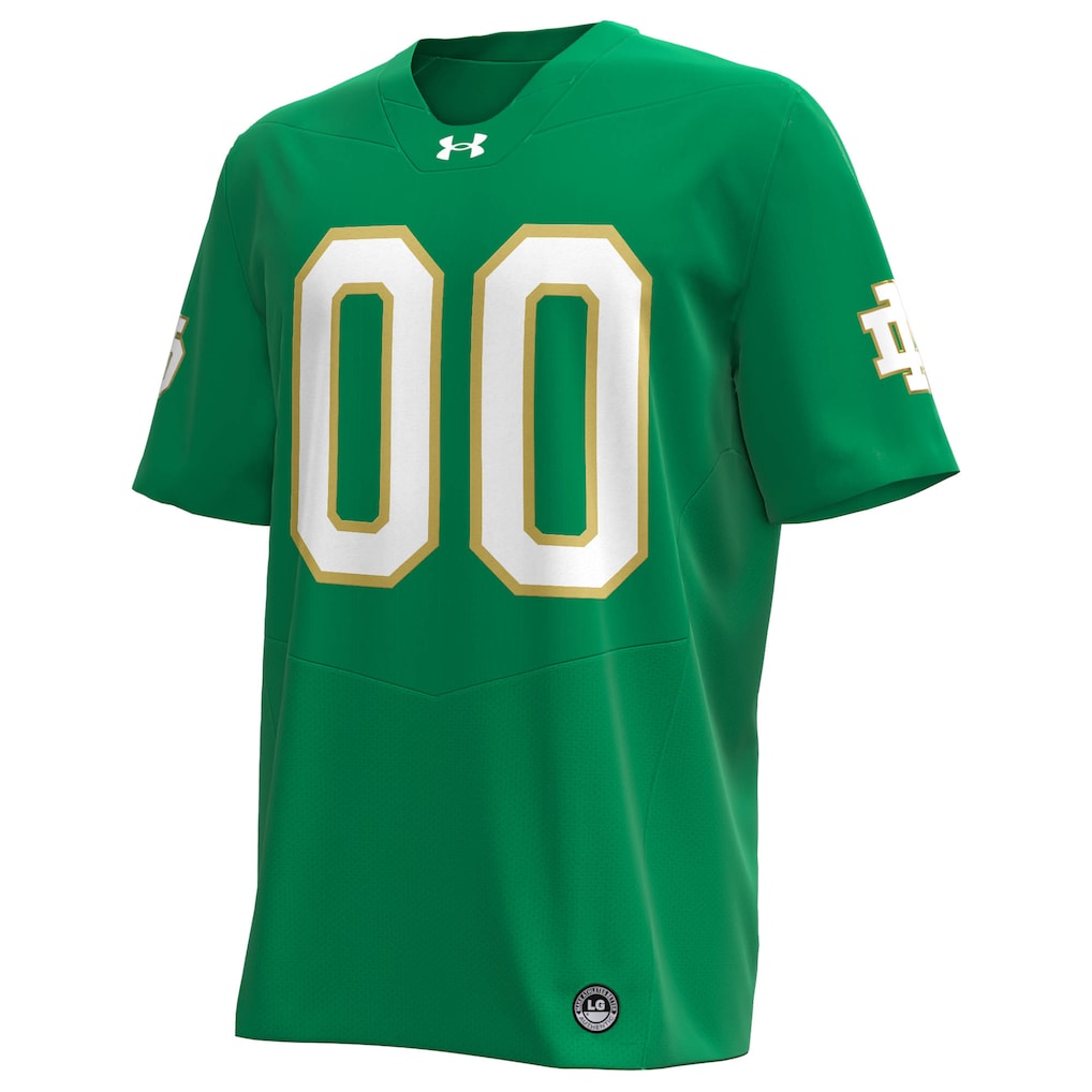Notre Dame Fighting Irish Under Armour Alternate NIL Pick-A-Player Replica Football Jersey - Kelly Green