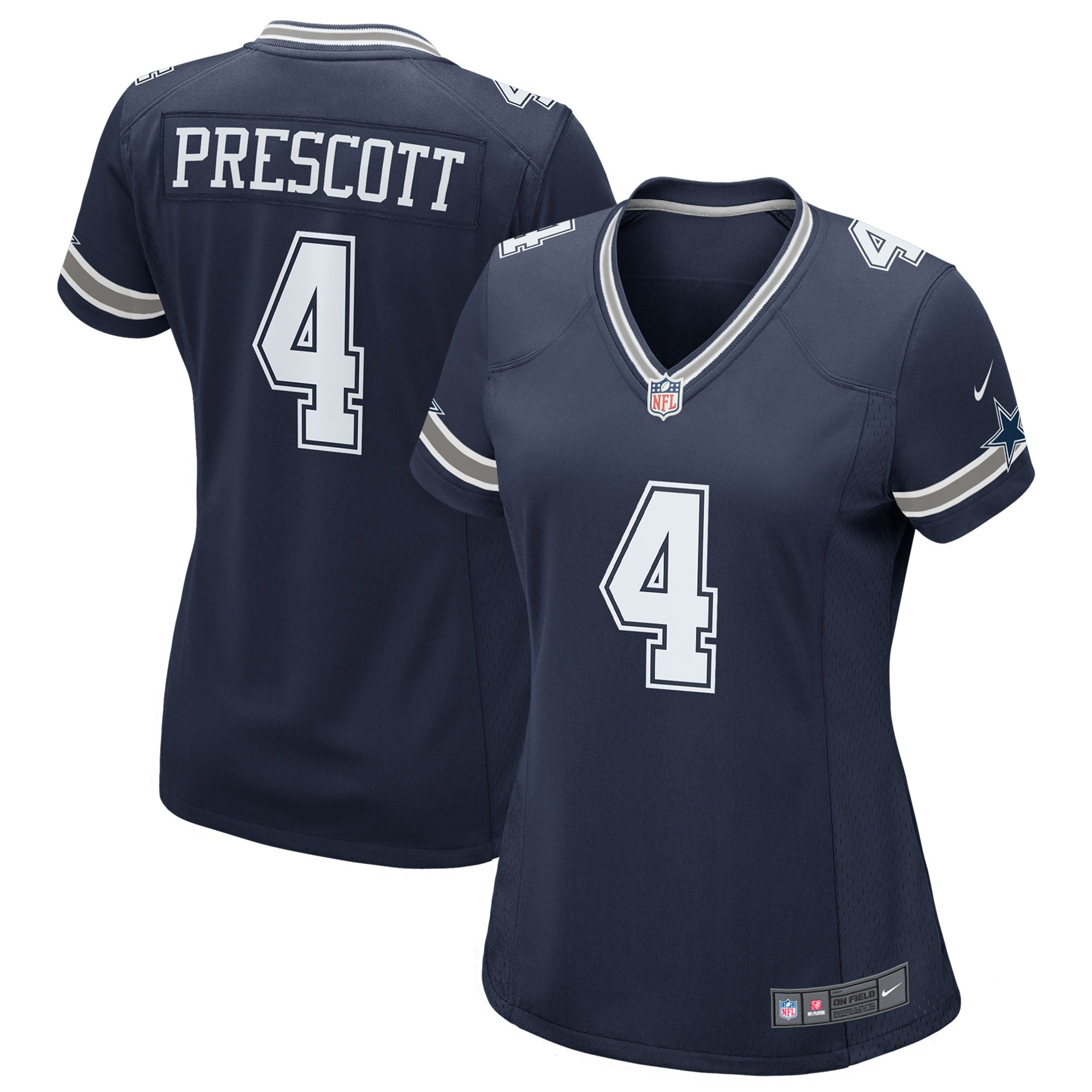 Dak Prescott Dallas Cowboys Nike Women's Alternate Game Jersey - White/Navy