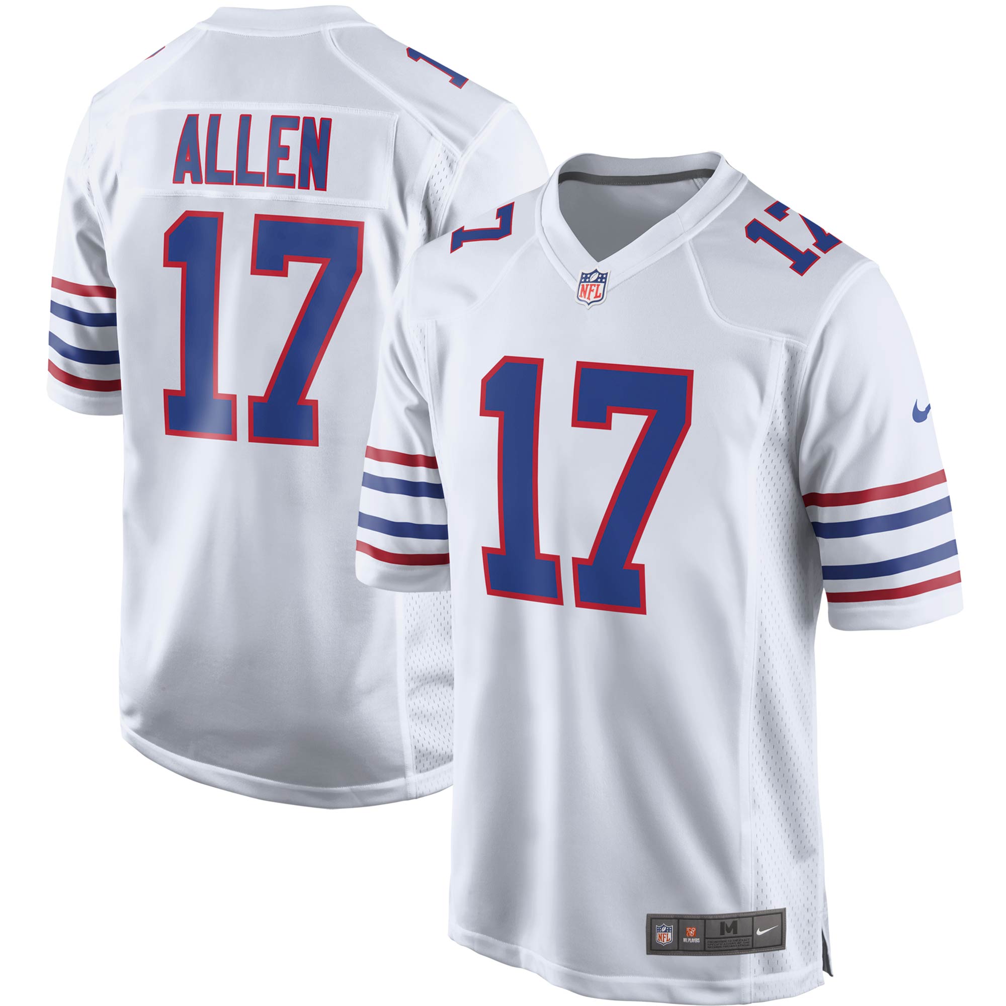 Josh Allen Buffalo Bills Nike Alternate Game Jersey - Red/Royal/White