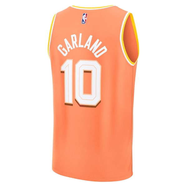 Darius Garland Cleveland Cavaliers  Youth 2025/26 City Edition Fast Break Jersey - Orange
