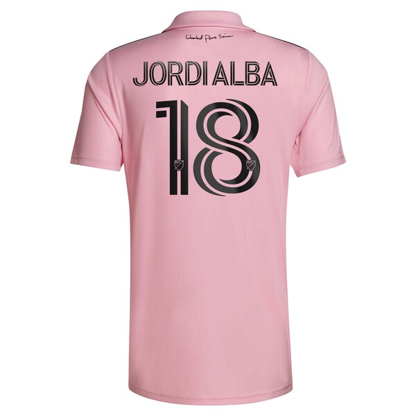 Jordi Alba Ramos Inter Miami CF adidas 2024 The Heart Beat Kit Replica Player Jersey - Pink