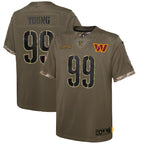 Chase Young Washington Commanders Nike Youth 2022 Salute To Service Player Limited Jersey - Olive