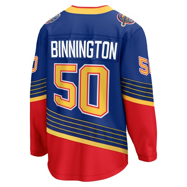 Jordan Binnington St. Louis Blues  Breakaway Jersey - Royal/White/Blue