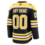 Boston Bruins  Home Premium Custom Jersey - Black/White