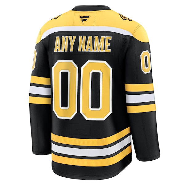 Boston Bruins  Home Premium Custom Jersey - Black/White