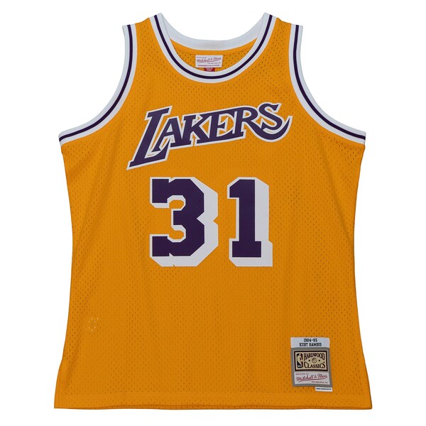 Kurt Rambis Los Angeles Lakers 1984/85 Swingman Jersey - Gold