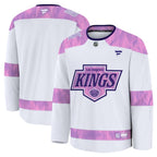 Los Angeles Kings  2024 Hockey Fights Cancer Practice Jersey - White