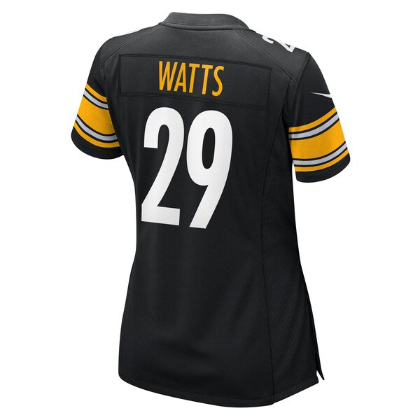 Ryan Watts Pittsburgh Steelers Nike Women's  Game Jersey -  Black