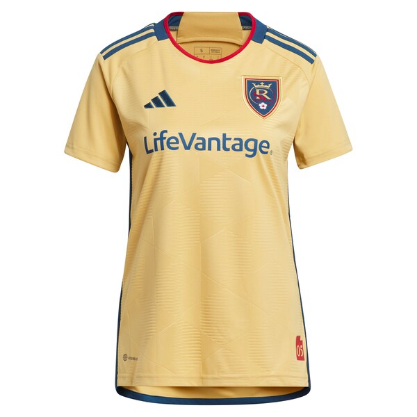 Real Salt Lake adidas Women's 2024 The Beehive State Kit Replica Custom Jersey - Gold