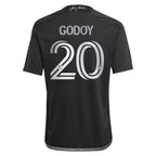 Anibal Godoy Nashville SC adidas Youth 2024 Man In Black Kit Replica Player Jersey - Black