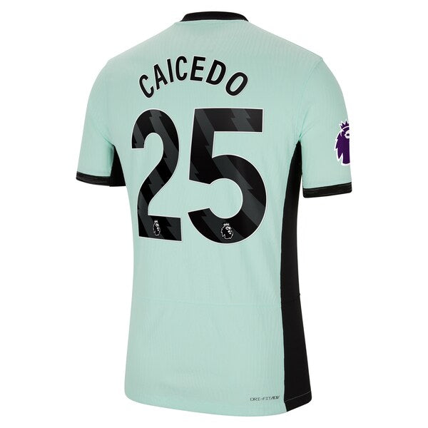 Moisés Caicedo Chelsea Nike 2023/24 Third Match Authentic Player Jersey - Mint