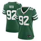 Leki Fotu New York Jets Nike Women's Team Game Jersey - Legacy Green