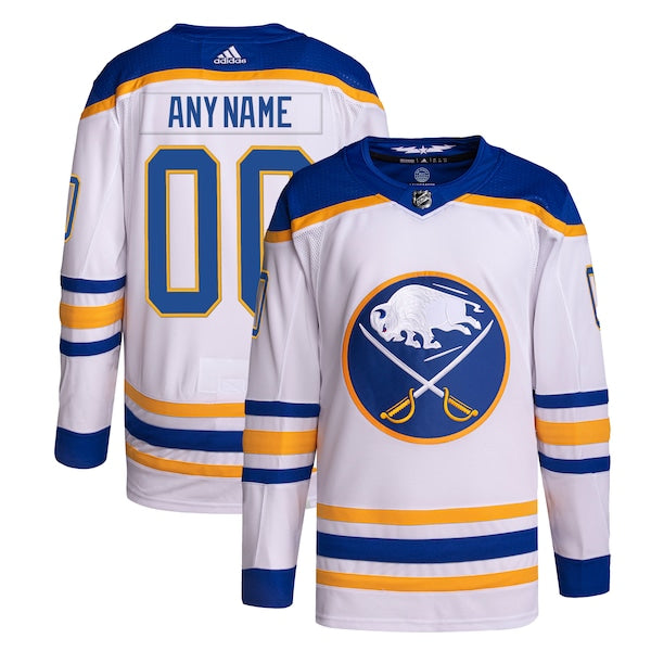 Buffalo Sabres adidas  Away  Primegreen Authentic Custom Jersey - White