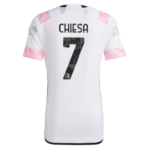 Federico Chiesa Juventus adidas 2023/24 Away Replica Jersey - White/Black/Gray