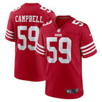 De'Vondre Campbell San Francisco 49ers Nike Team Game Jersey -  Scarlet