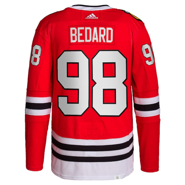Connor Bedard Chicago Blackhawks adidas 2023 NHL Draft Home Primegreen Player Jersey - Red