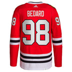 Connor Bedard Chicago Blackhawks adidas 2023 NHL Draft Home Primegreen Player Jersey - Red